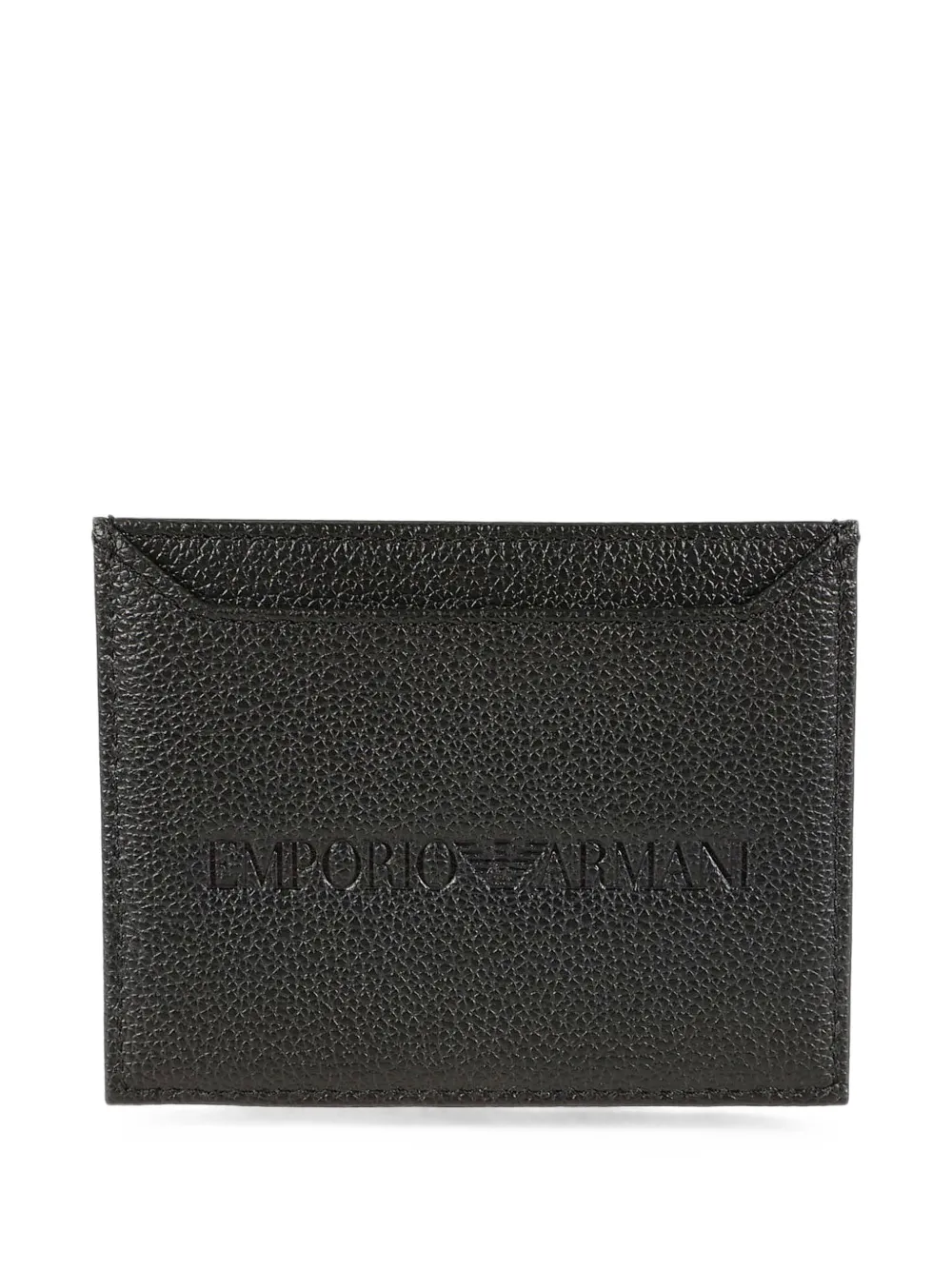 Emporio Armani Pasjeshouder met logoplakkaat Zwart