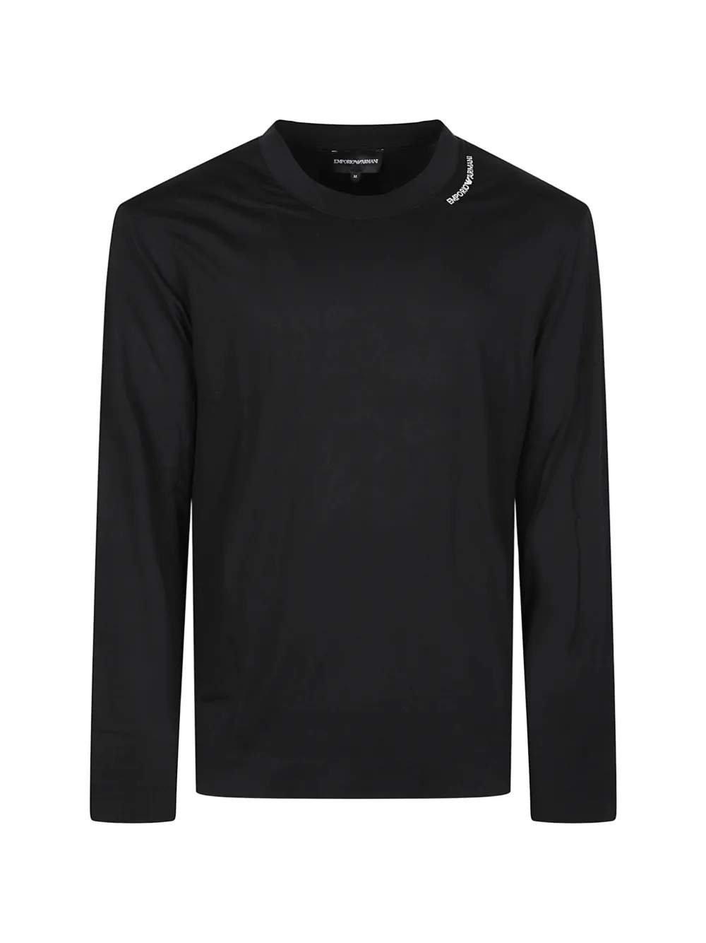 Emporio Armani logo-print long-sleeve T-shirt - Nero