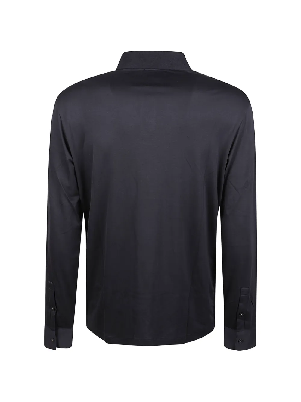 Emporio Armani Poloshirt met lange mouwen Zwart