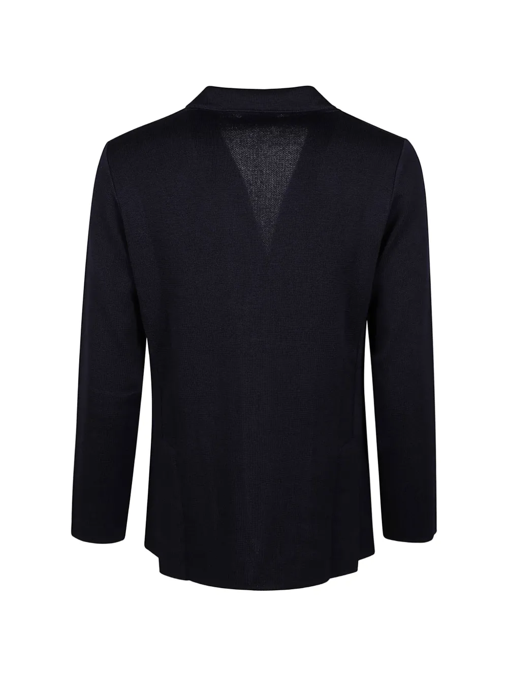 Lardini Wollen jack met enkele rij knopen Blauw