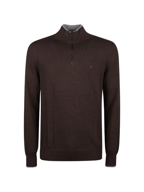 Michael Kors jersey de lana merino con media cremallera