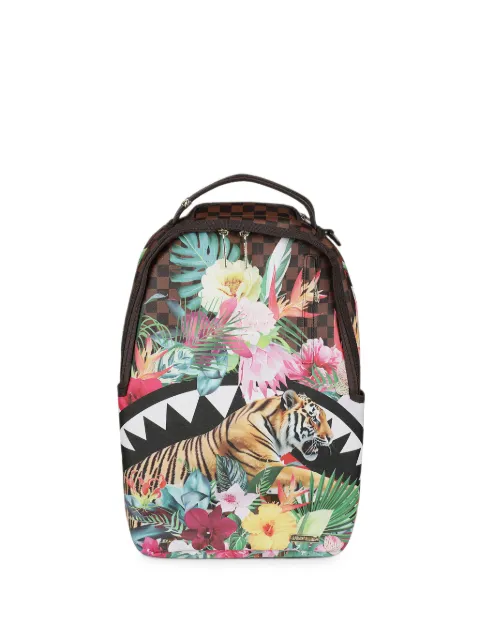Sprayground Savage Bloom shark mouth floral-print backpack