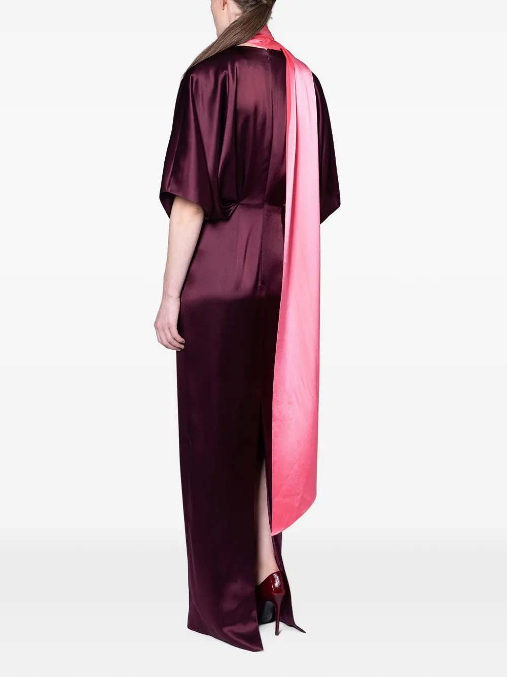 Roksanda Sami Scarf-detail Maxi Dress in Purple, view 5