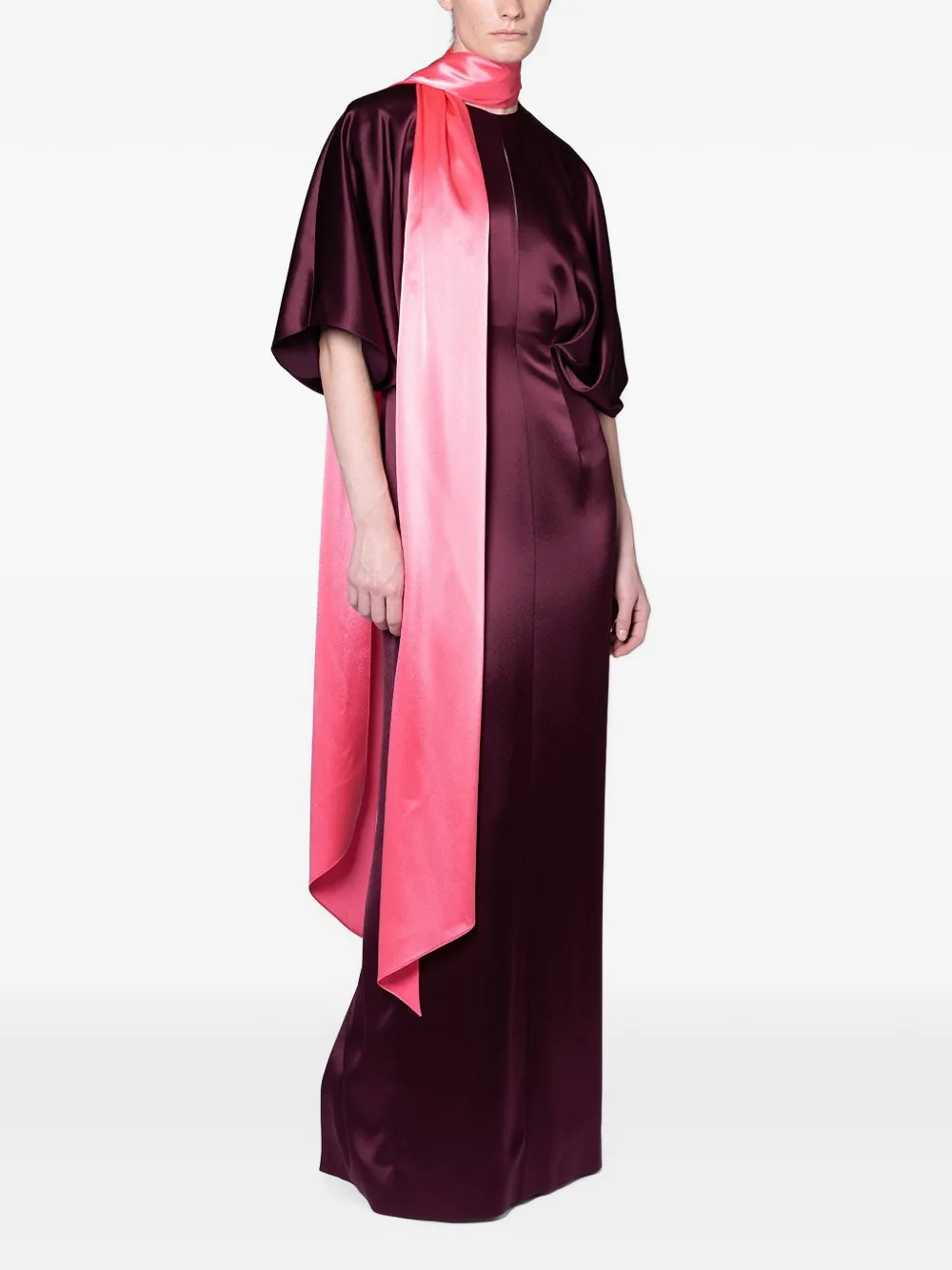 Roksanda Sami Scarf-detail Maxi Dress in Purple, view 2