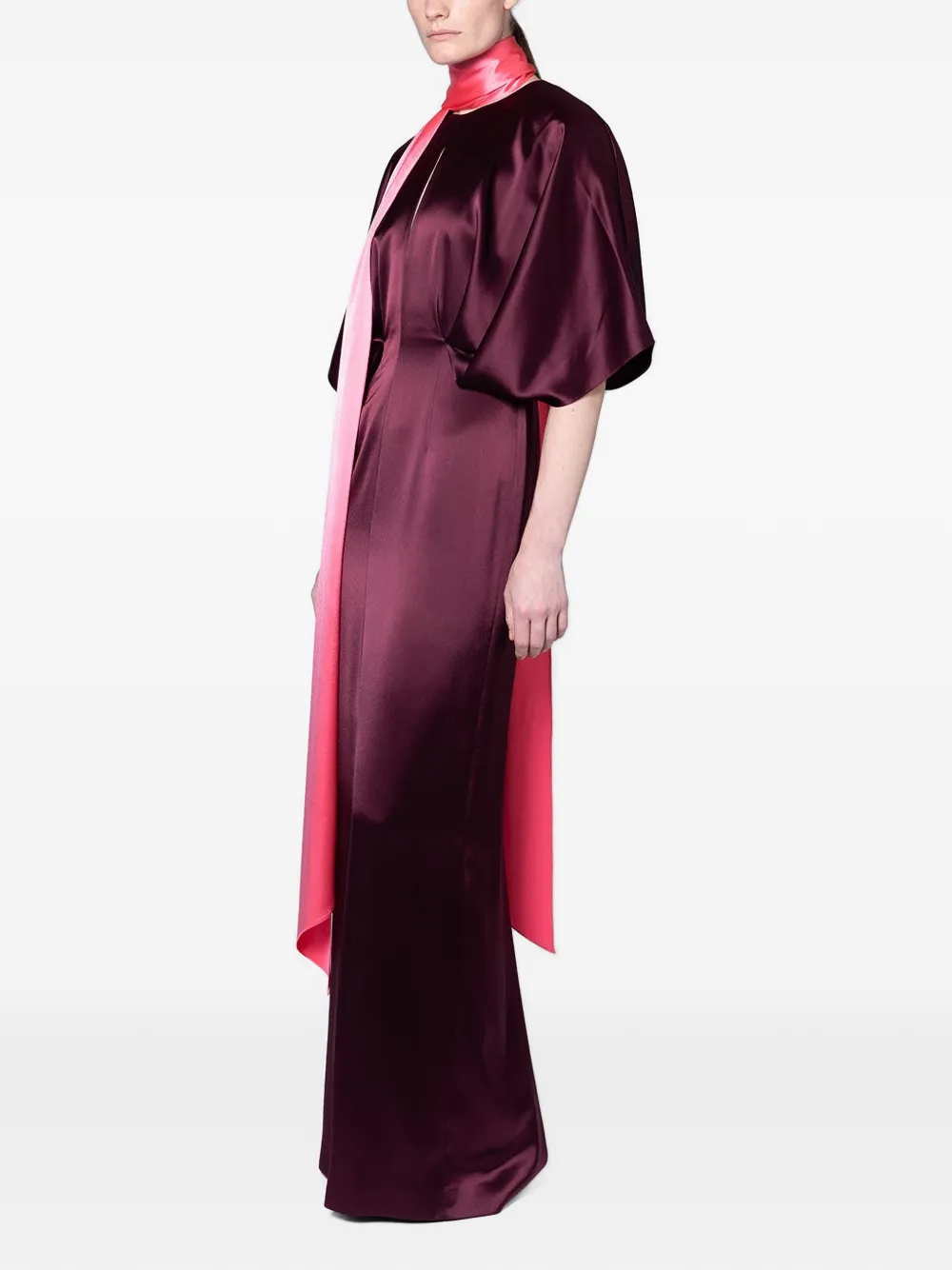 Roksanda Sami Scarf-detail Maxi Dress in Purple, view 3