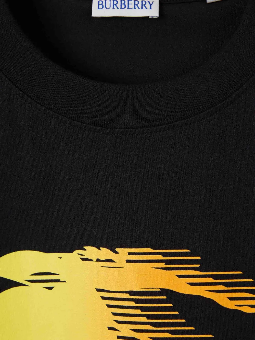 Burberry logo-print T-shirt Zwart