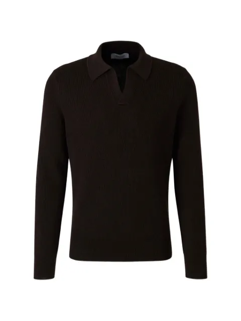 Gran Sasso ribbed-knit V-neck sweater