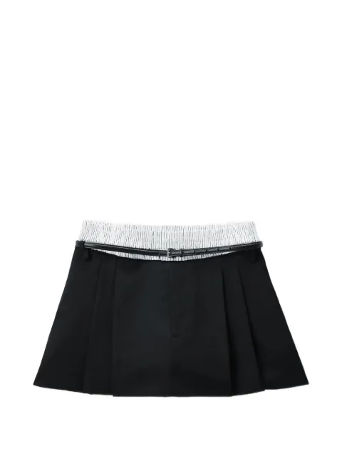 Alexander Wang mid-rise layered boxer tailored skort