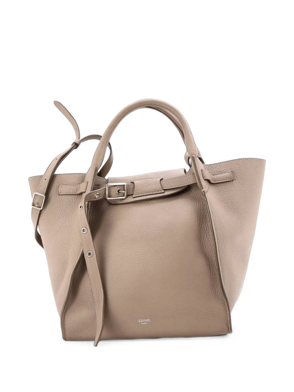 Celine Pre-Owned Big Bag Grained Calfskin Small satchel - Marrone