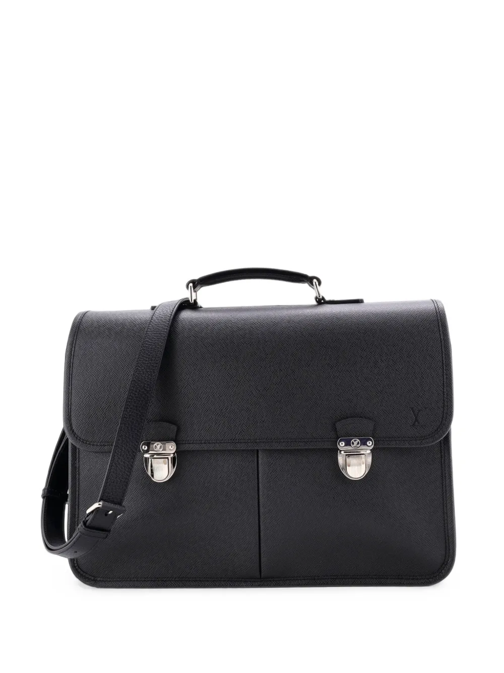 Louis Vuitton Pre-Owned Anton Briefcase Taiga Leather business bag - Schwarz