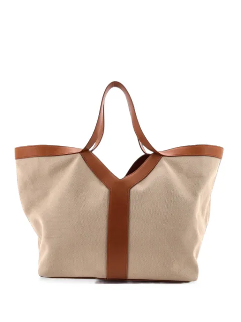 Saint Laurent Pre-Owned Y Canvas with Leather Medium tote bag