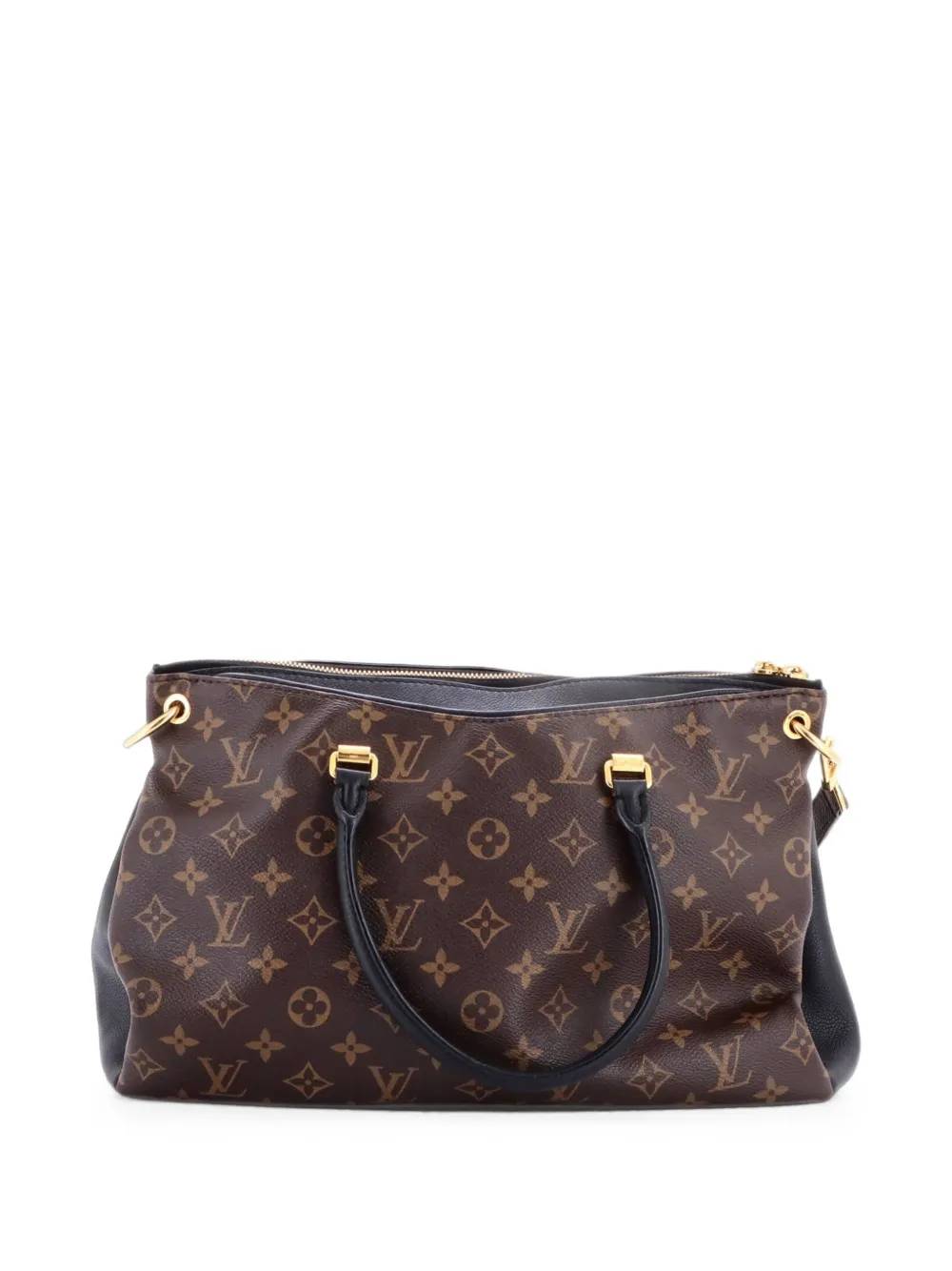 Louis Vuitton Pre-Owned Pallas Tote Monogram Schultertasche aus Canvas mit Leder - Schwarz