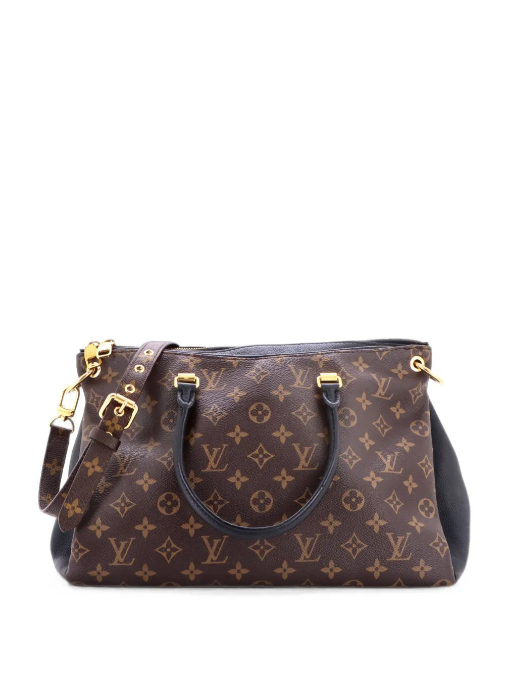 Louis Vuitton Pre-Owned Borsa tote Pallas in pelle e tela con monogramma e tracolla - Nero