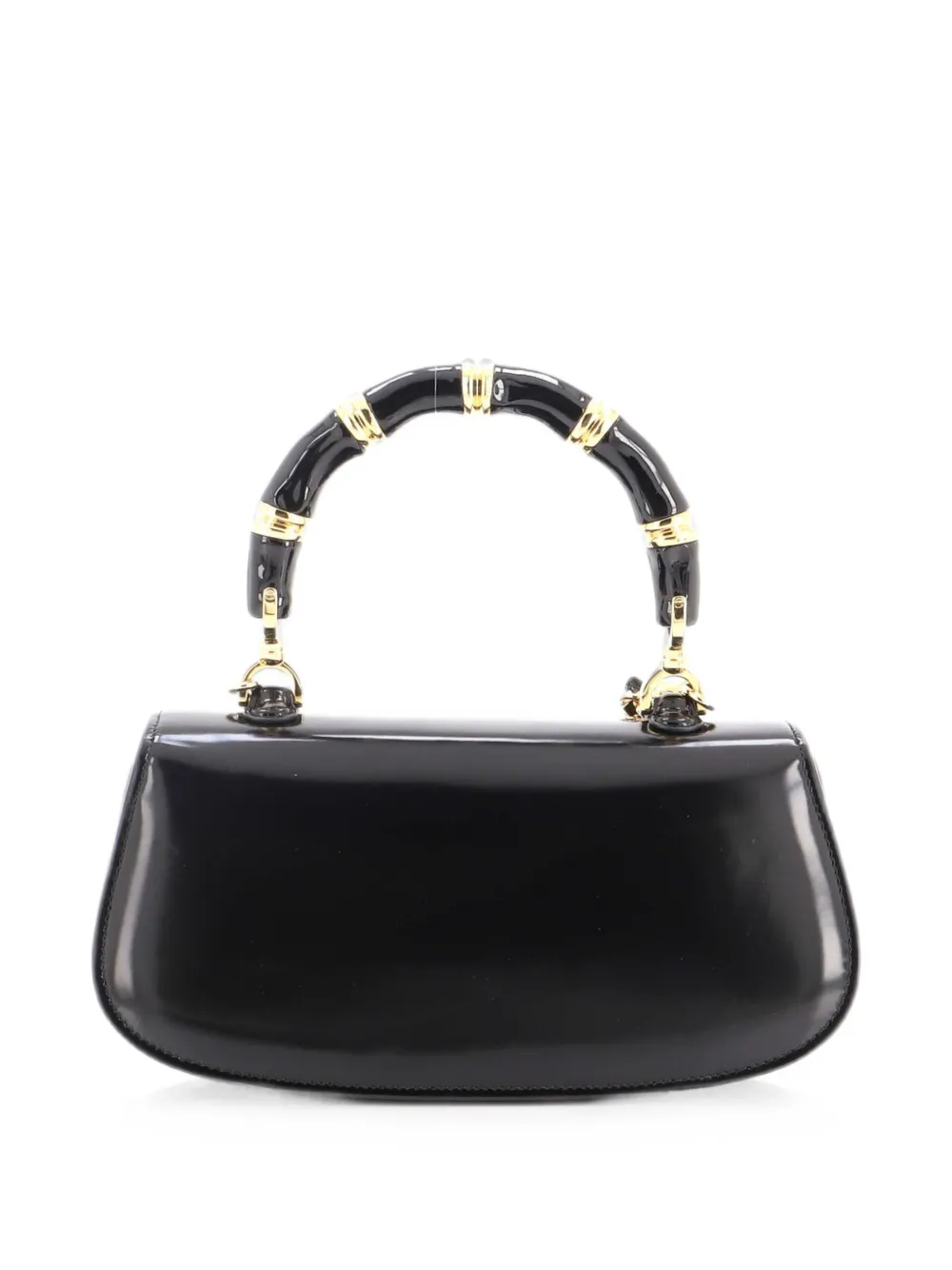 Gucci Pre-Owned Bamboo Diva Top Handle Bag Polished Leather Medium