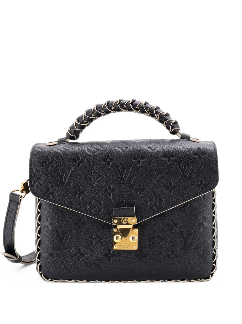 Louis Vuitton Pre-Owned Braided Handle Pochette Metis Monogram Empreinte Leather crossbody bag - Schwarz