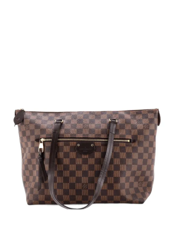 ルイヴィトン　LV LOUIS VUITTON イエナMM ダミエ　美品 Louis Vuitton Pre-Owned イエナ トート ダミエ MM ショルダーバッグ