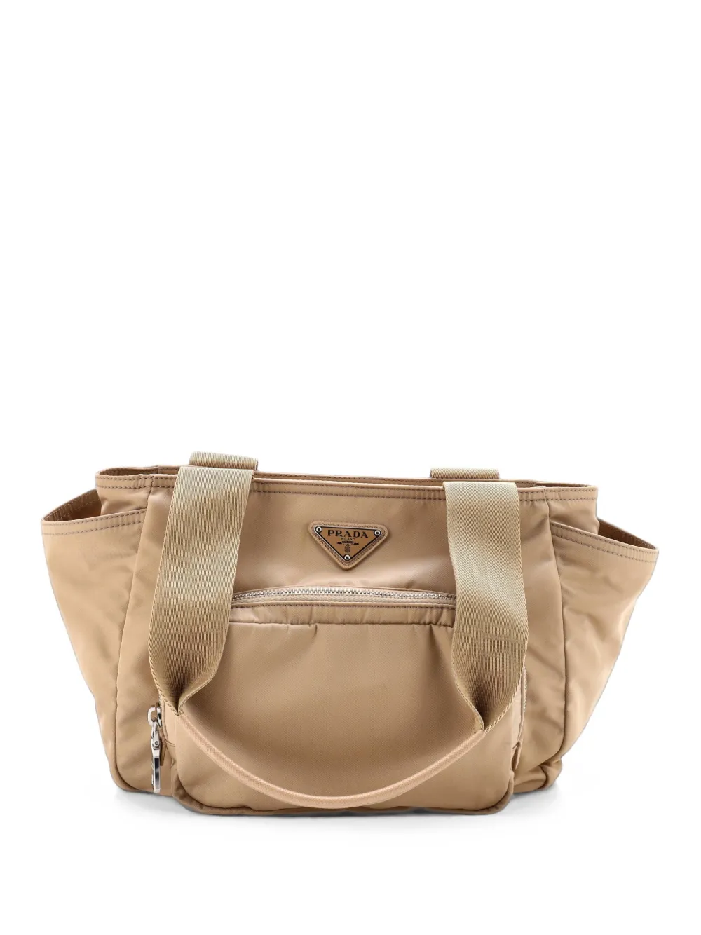 Prada Pre-Owned Borsa tote piccola in Re-Nylon - Toni neutri