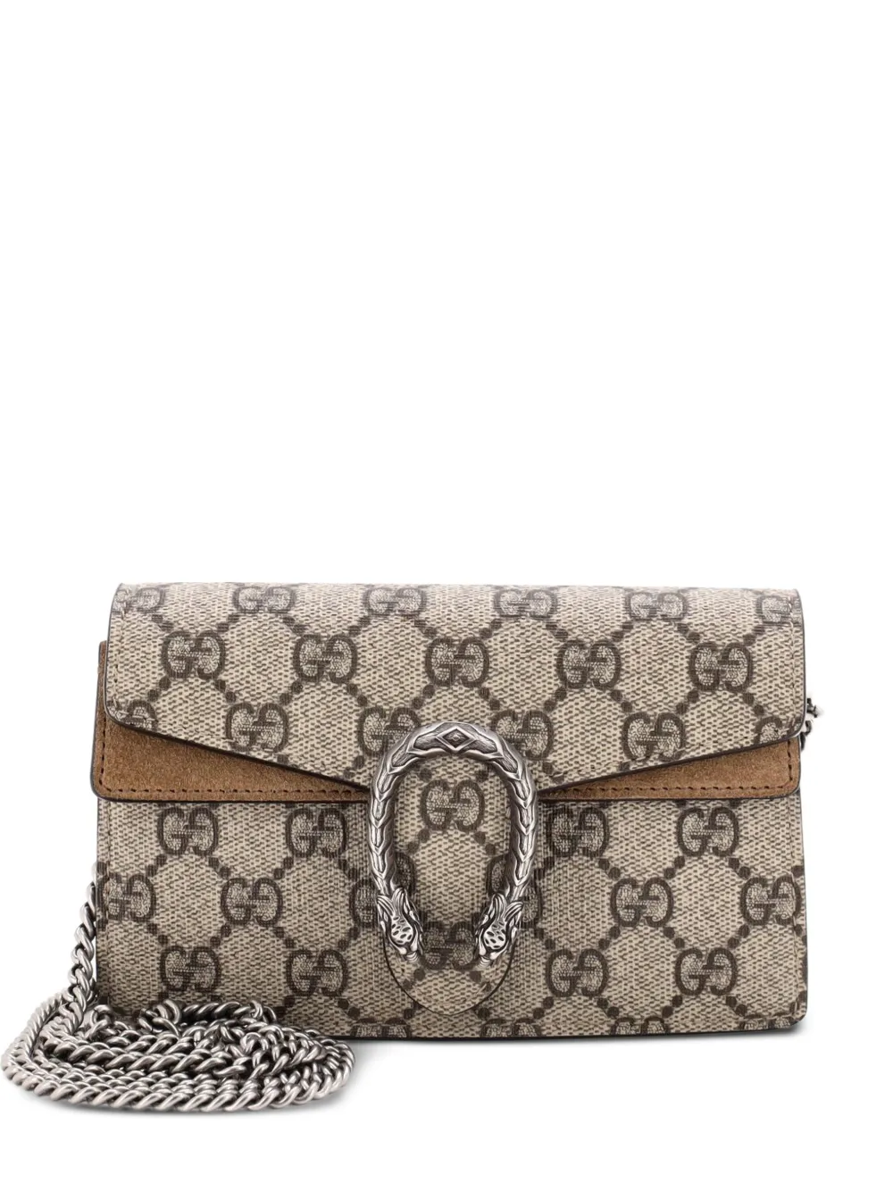Gucci Pre-Owned Dionysus Bag GG Coated Canvas Super Mini crossbody bag - Marrone