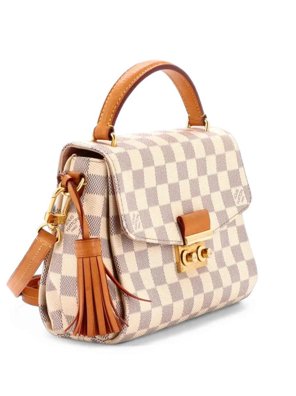Louis Vuitton Pre-Owned Croisette Handbag Damier crossbody bag - Bianco