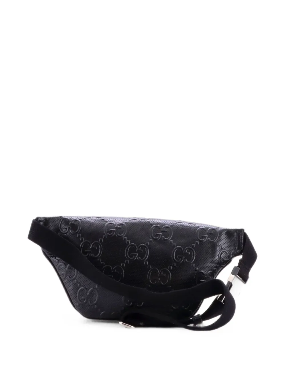 Gucci Pre-Owned GG Embossed Perforated Leather Small belt bag - Nero