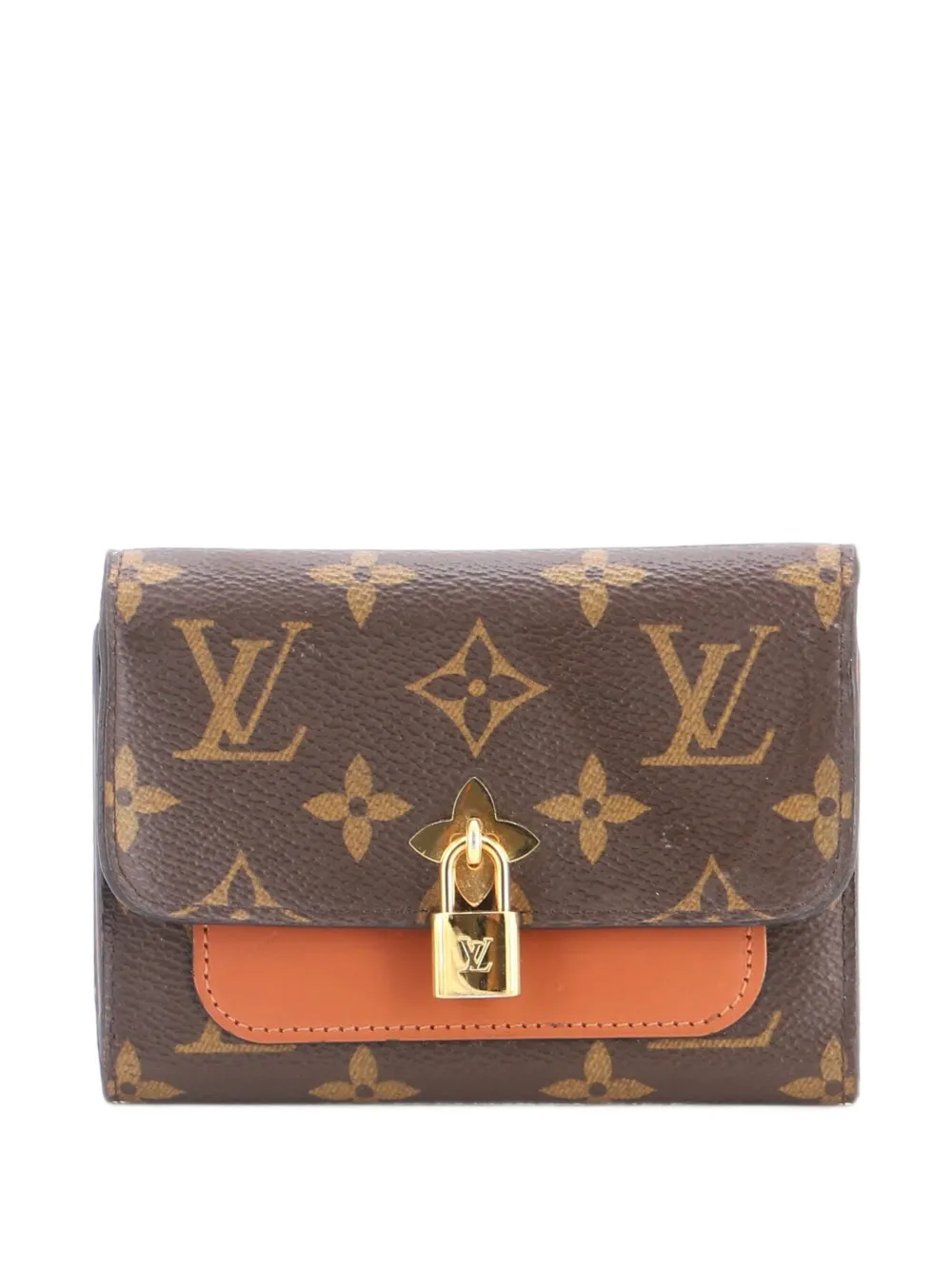 Louis Vuitton Pre-Owned Flower Wallet Monogram Canvas Compact small wallets - Braun