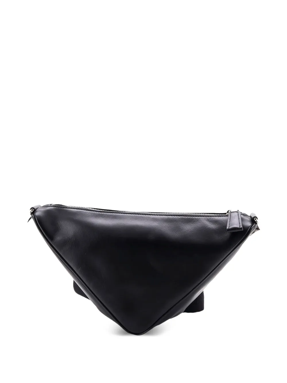 Prada Pre-Owned Triangle Logo Zip Soft Leather Small crossbody bag - Schwarz