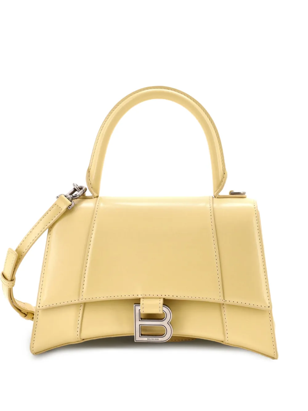 Balenciaga Pre-Owned Hourglass Top Handle Bag Leather Small satchel - Giallo
