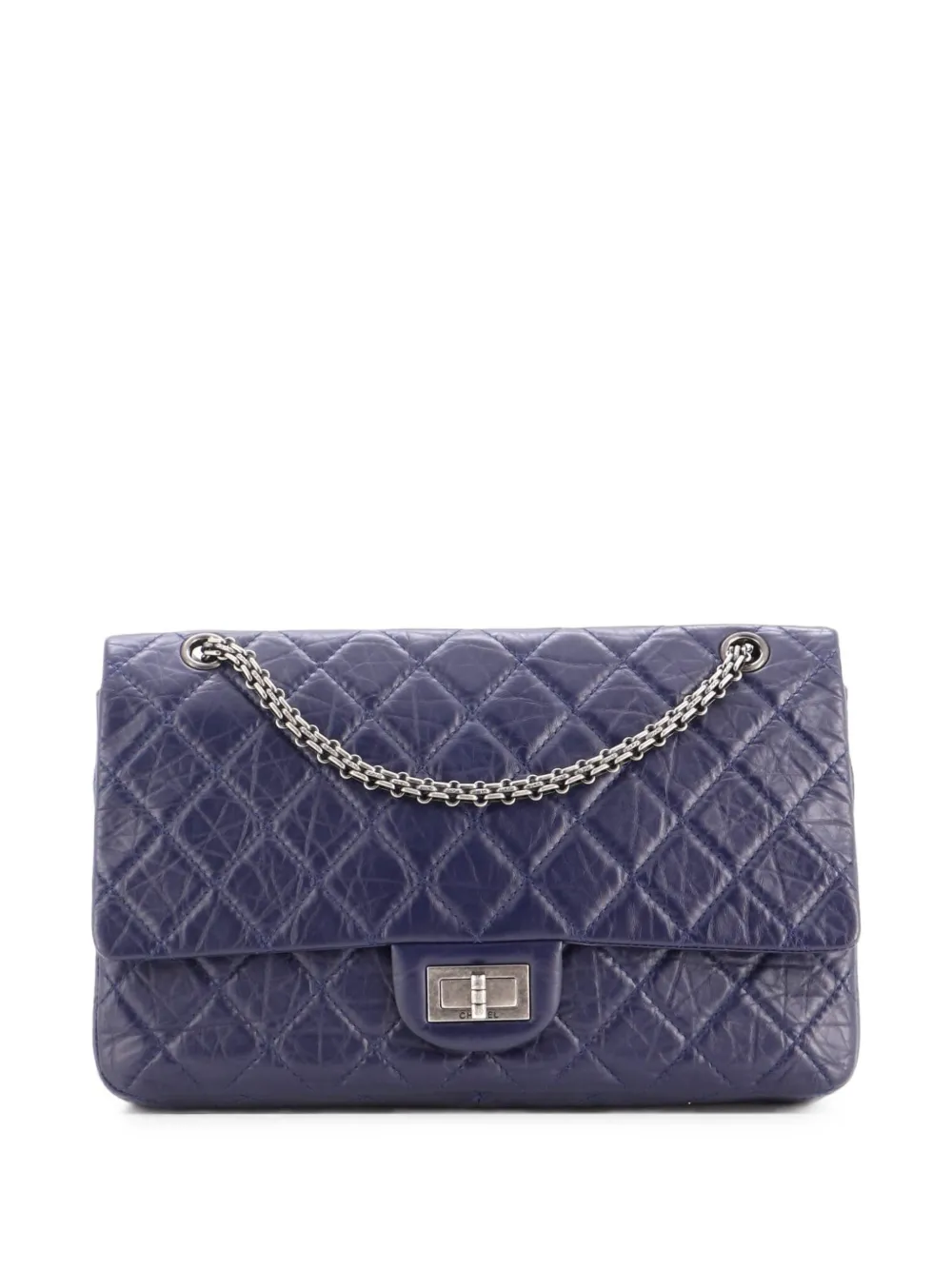 CHANEL Pre-Owned Reissue 2.55 Flap Bag Quilted Aged Calfskin 227 shoulder bag - Blau