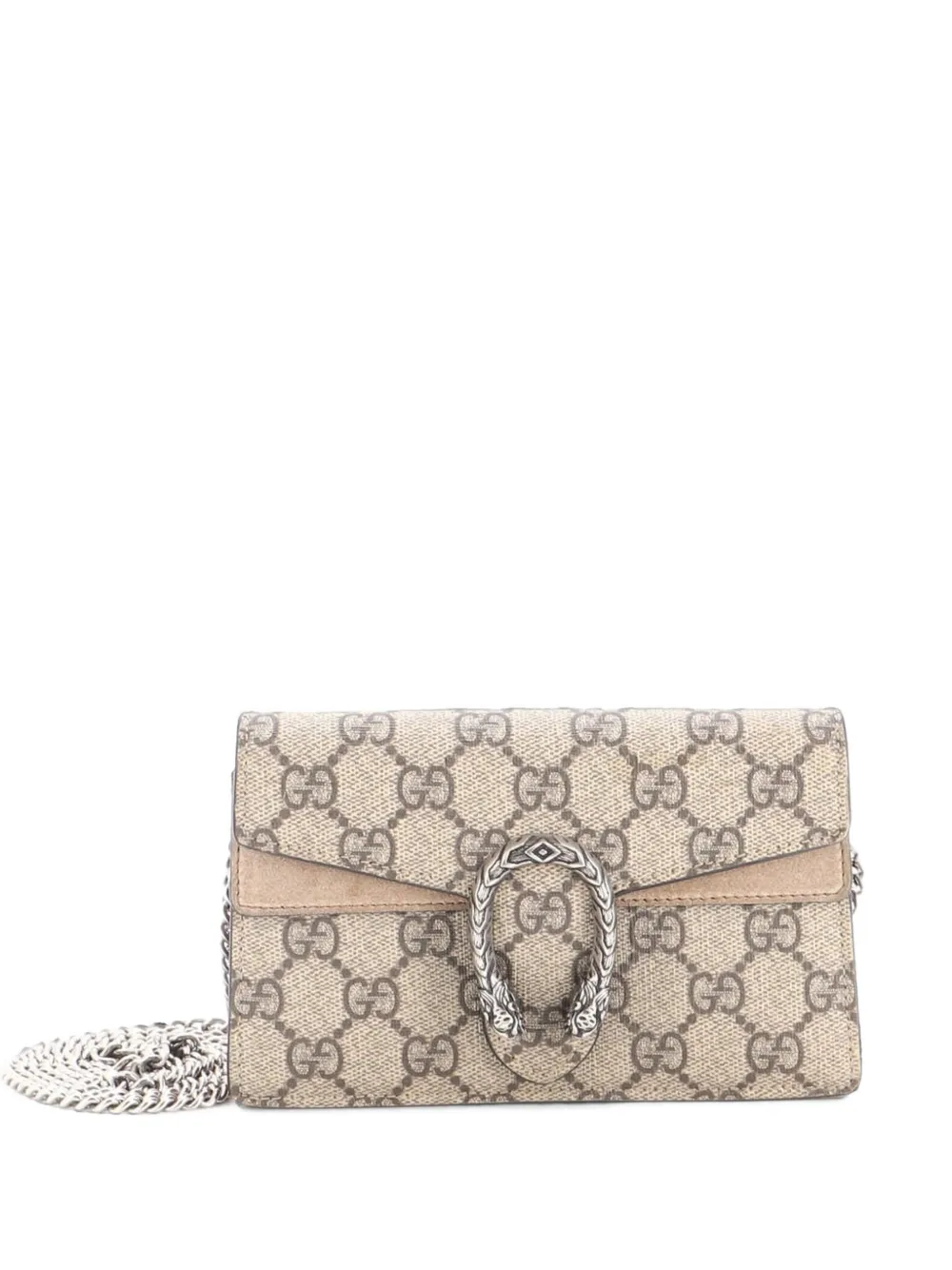 Gucci Pre-Owned Dionysus Bag GG Coated Canvas Super Mini crossbody bag - Marrone