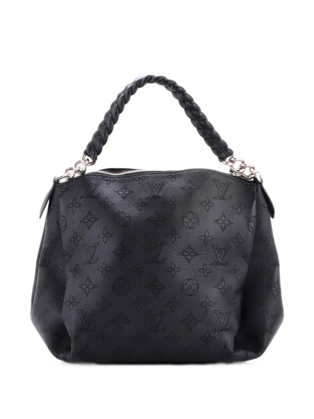 Louis Vuitton Pre-Owned Babylone Handbag Mahina Leather BB hobo bag - Nero