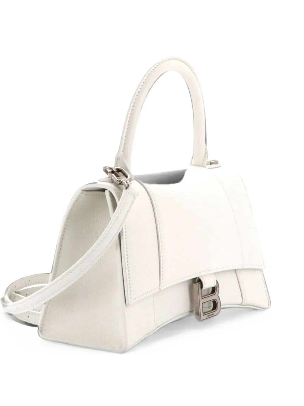 Balenciaga Pre-Owned Hourglass Top Handle Bag Leather Small satchel - Weiß