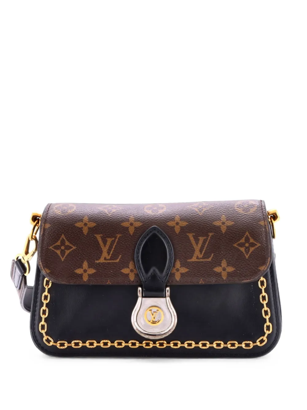 Louis Vuitton Pre-Owned Neo Saint Cloud Monogram Canvas and Leather shoulder bag - Nero
