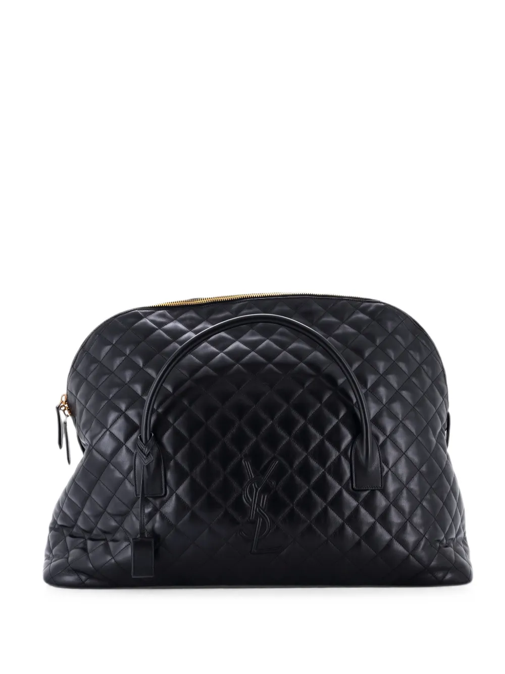 Saint Laurent Pre-Owned Borsa da viaggio ES Giant in pelle trapuntata - Nero