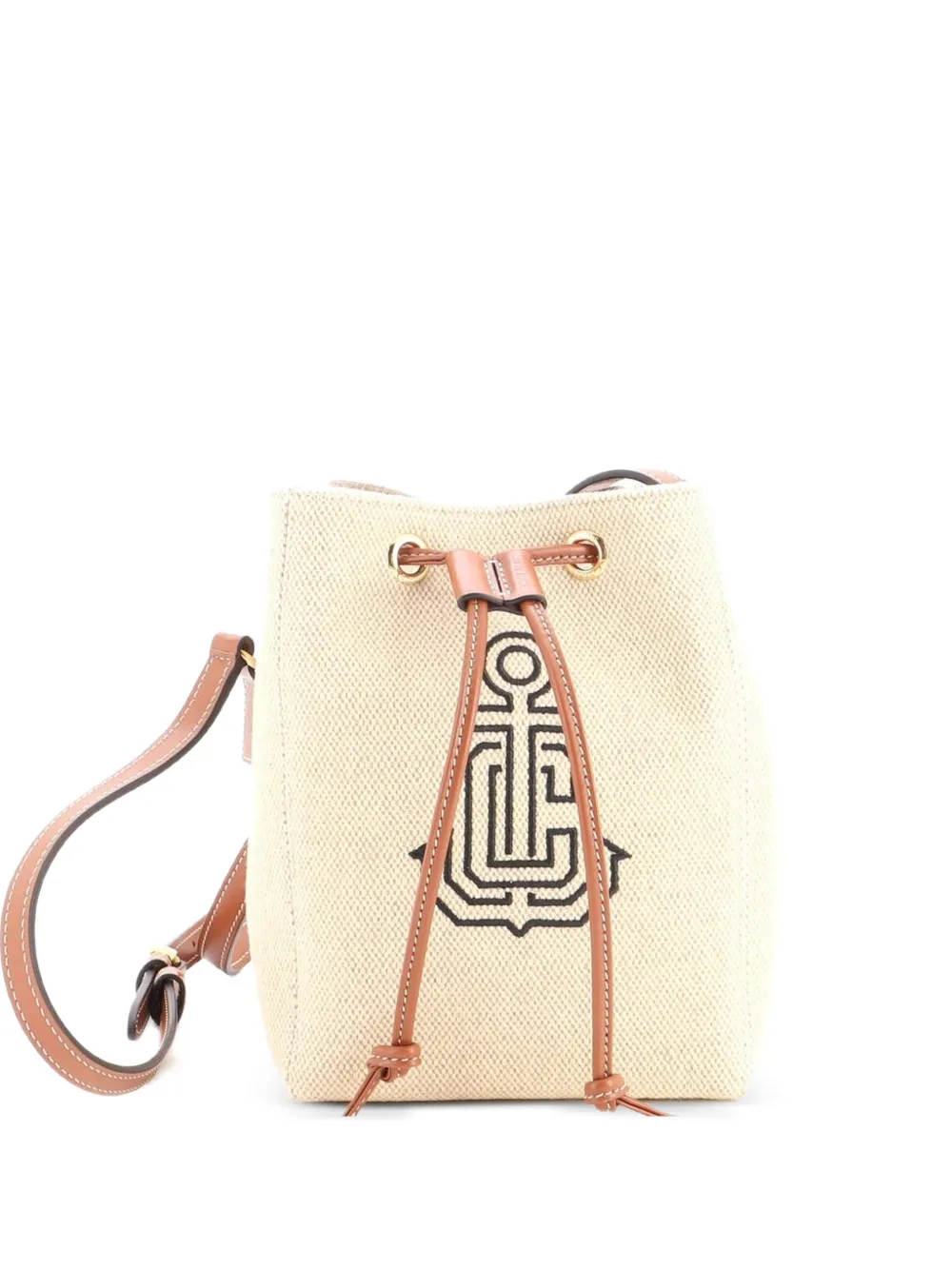 Celine Pre-Owned Cailor Canvas Micro bucket bag - Toni neutri