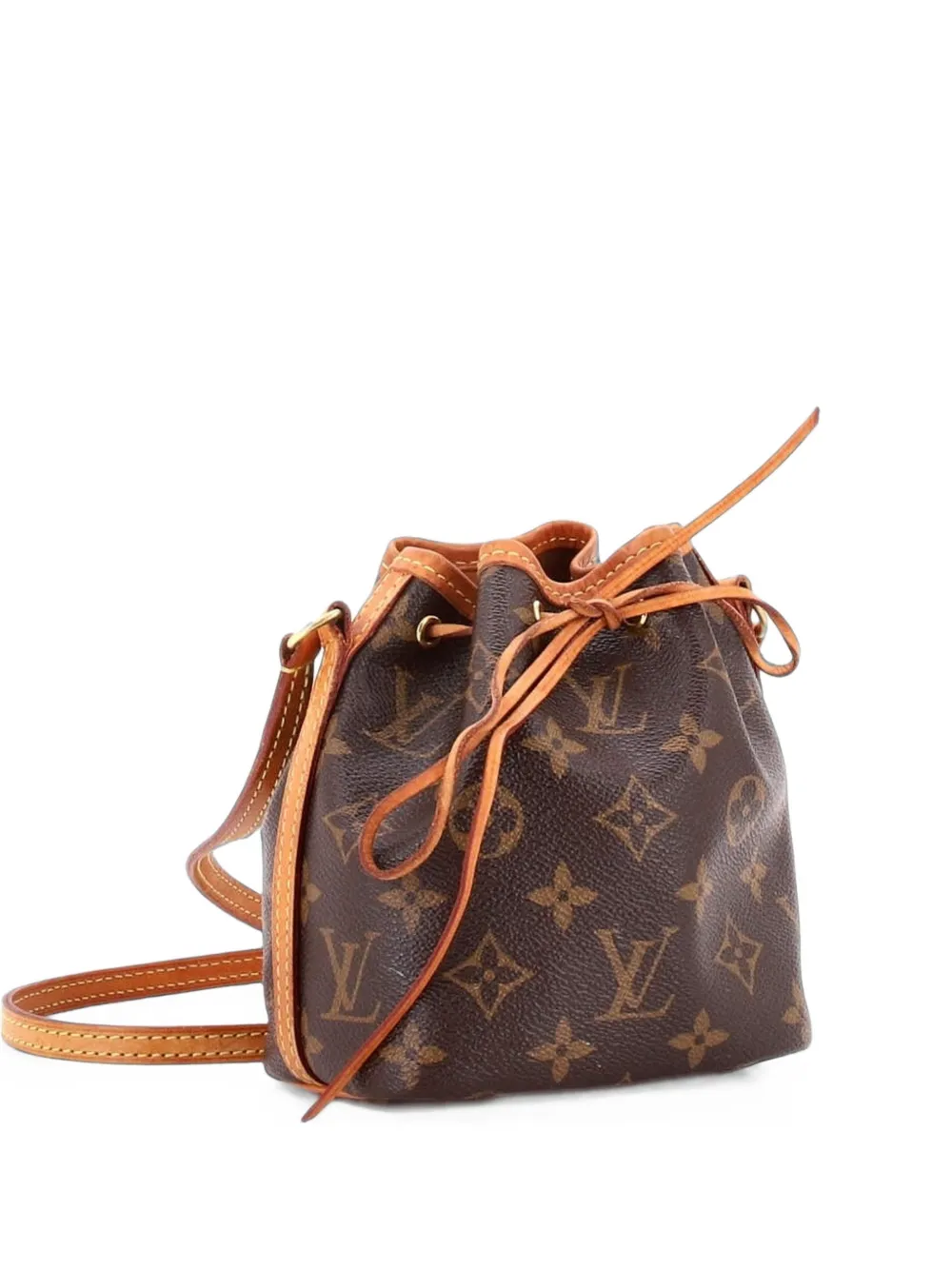 Louis Vuitton Pre-Owned Noe Handbag Monogram Canvas Nano bucket bag - Marrone