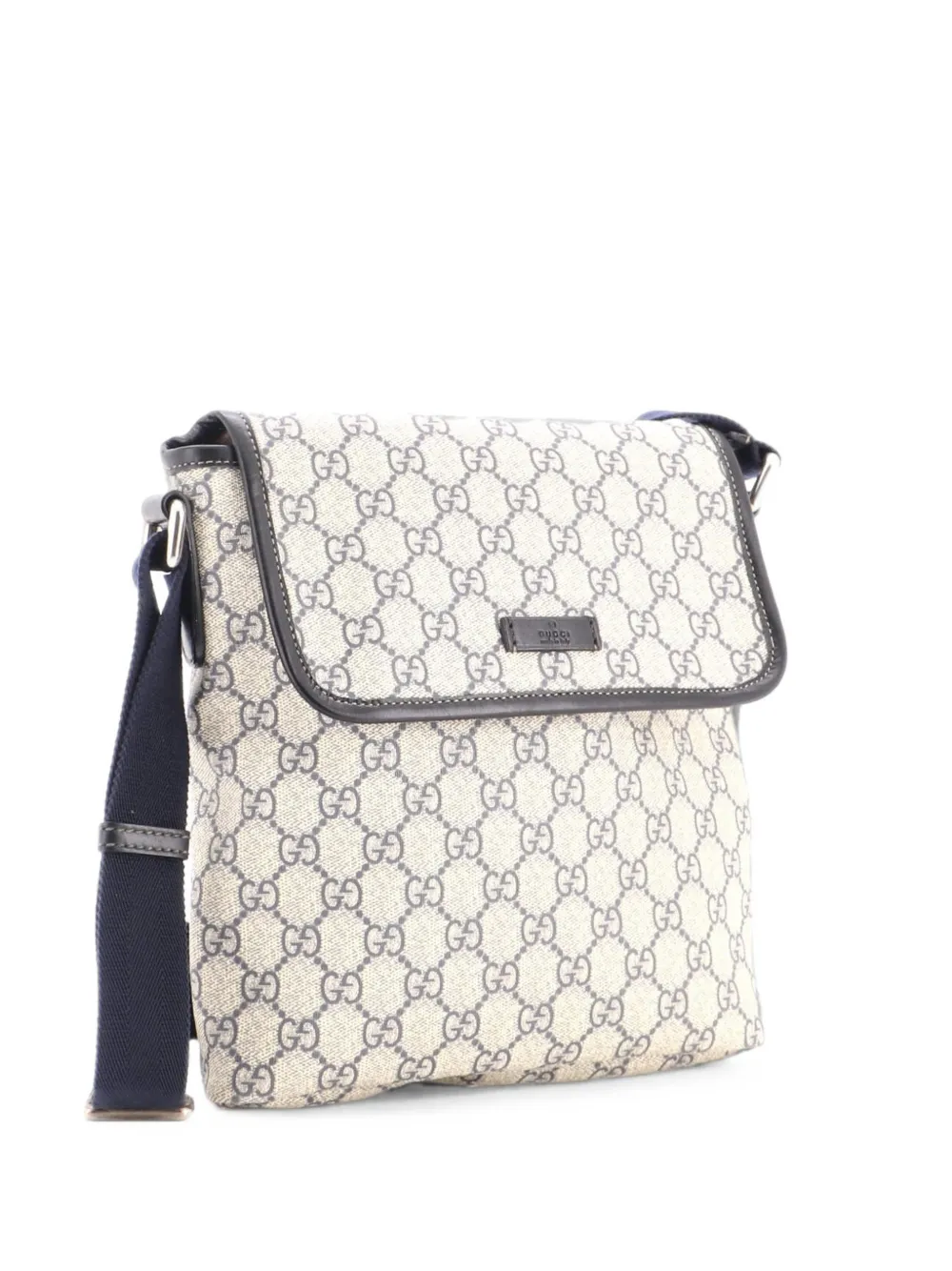 Gucci Pre-Owned Flap Messenger GG Coated Canvas Small crossbody bag - Blau