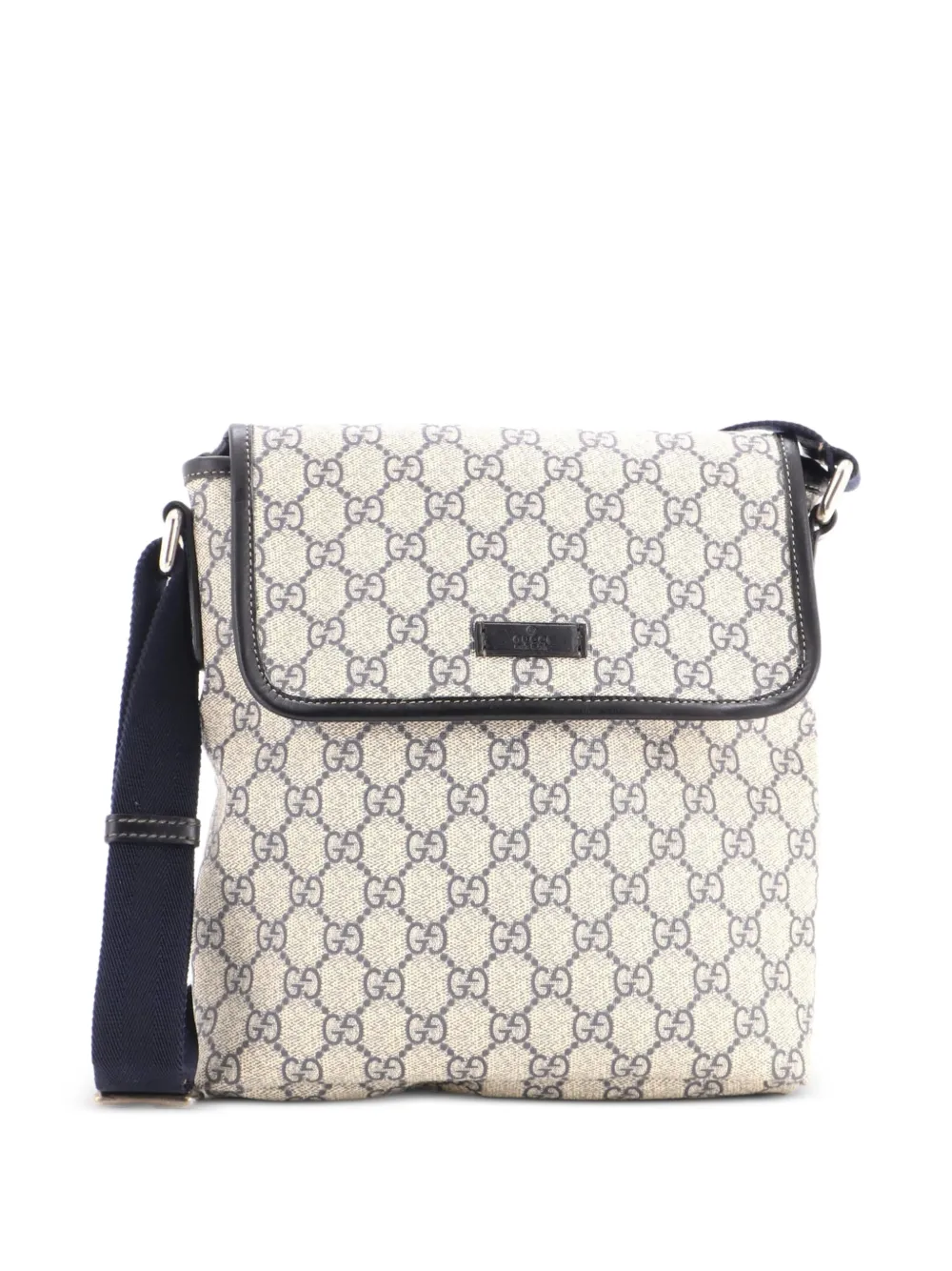 Gucci Pre-Owned Flap Messenger GG Coated Canvas Small crossbody bag - Blu