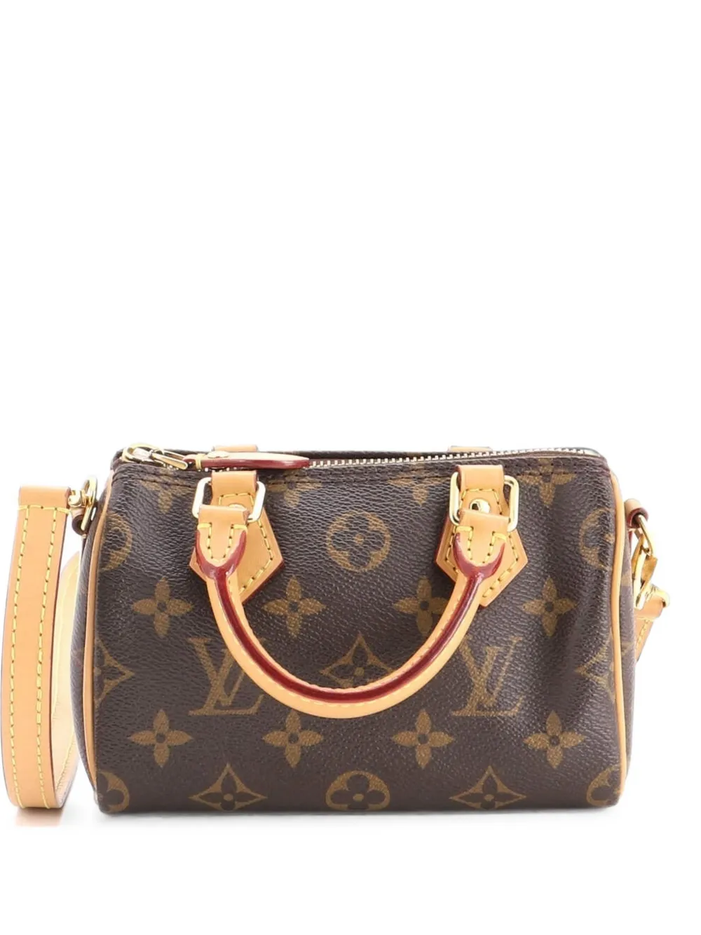 Louis Vuitton Pre-Owned Speedy Bandouliere NM Bag Monogram Canvas Nano crossbody bag - Brown