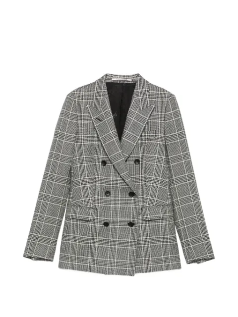 Tagliatore check-pattern double-breasted blazer