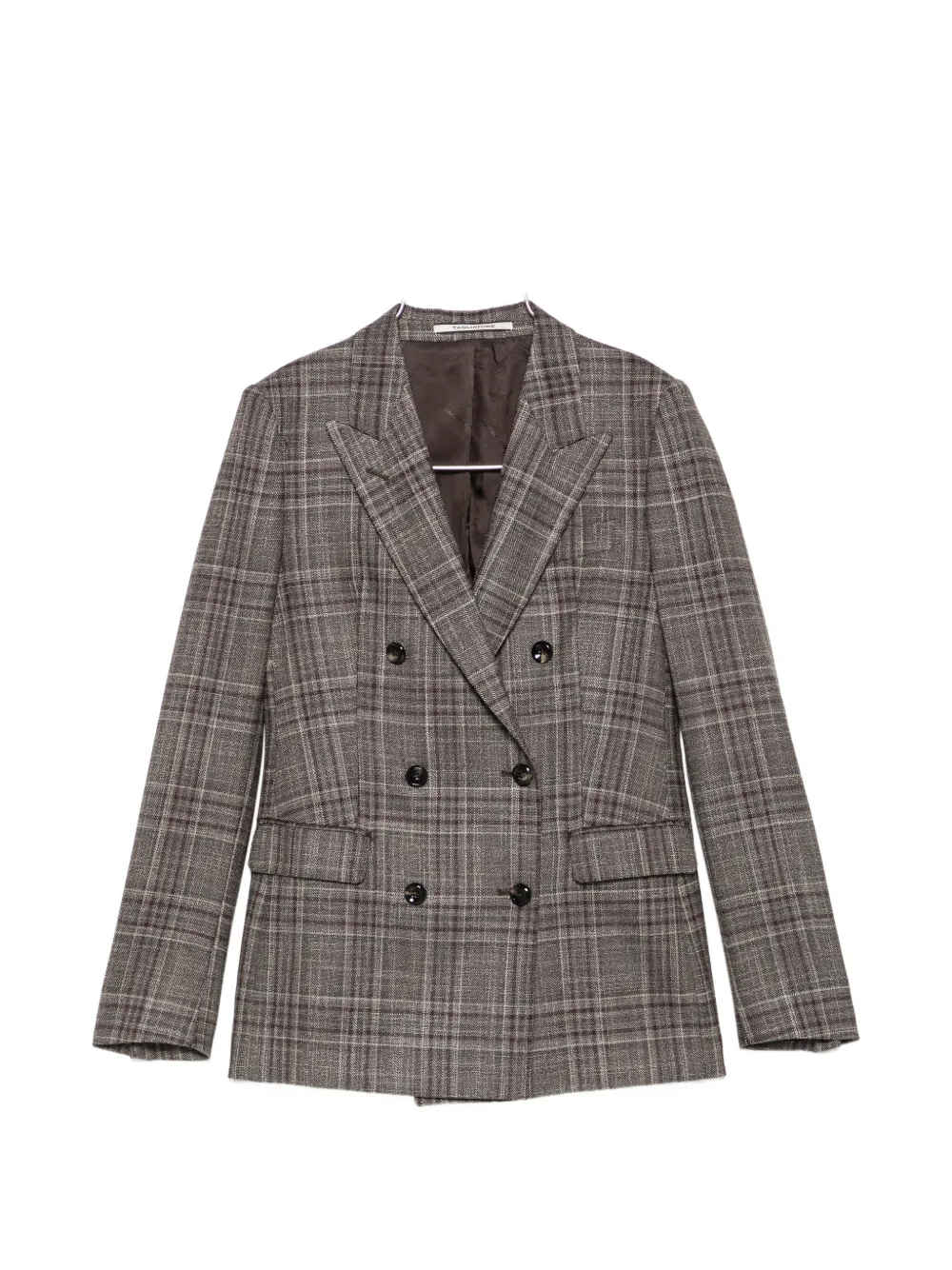Tagliatore Prince of Wales check double-breasted jacket - Grau