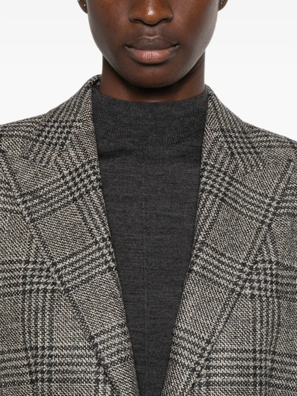 Tagliatore Geruite blazer Grijs
