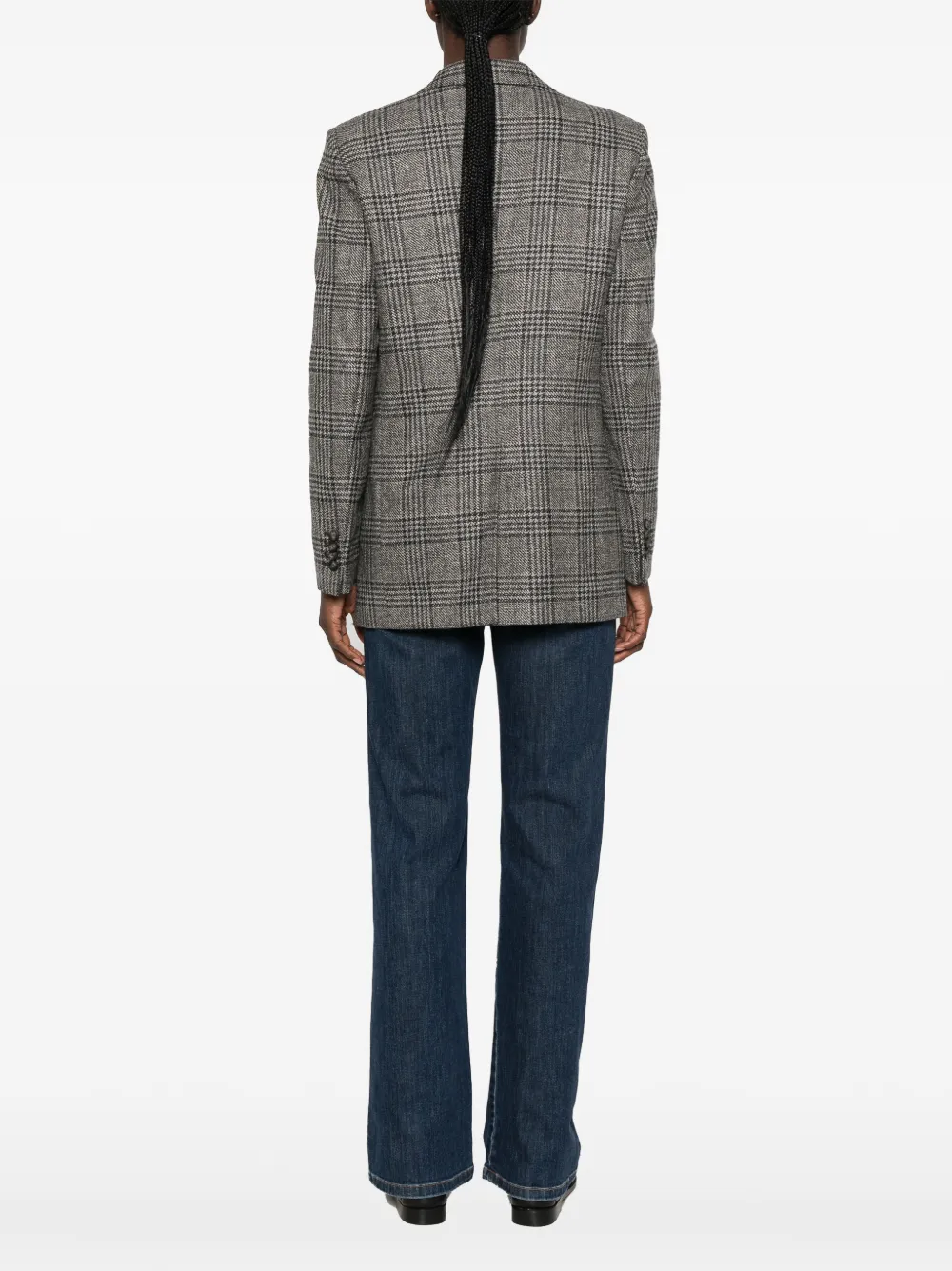 Tagliatore Geruite blazer Grijs