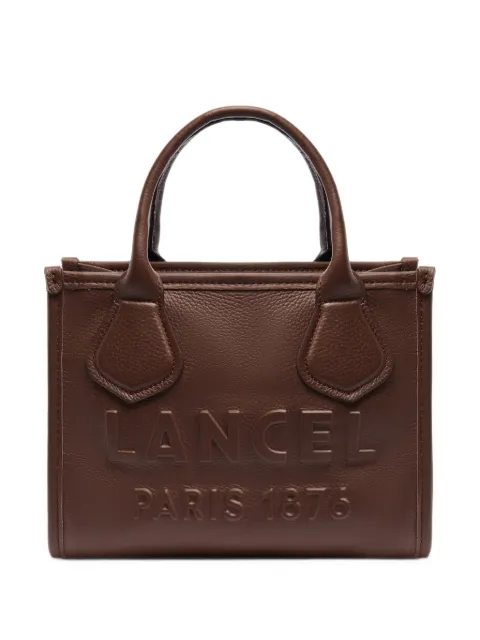 Lancel mini Jour grained leather tote bag