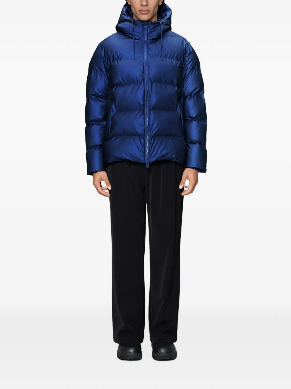 Rains Gevoerd jack met capuchon Blauw