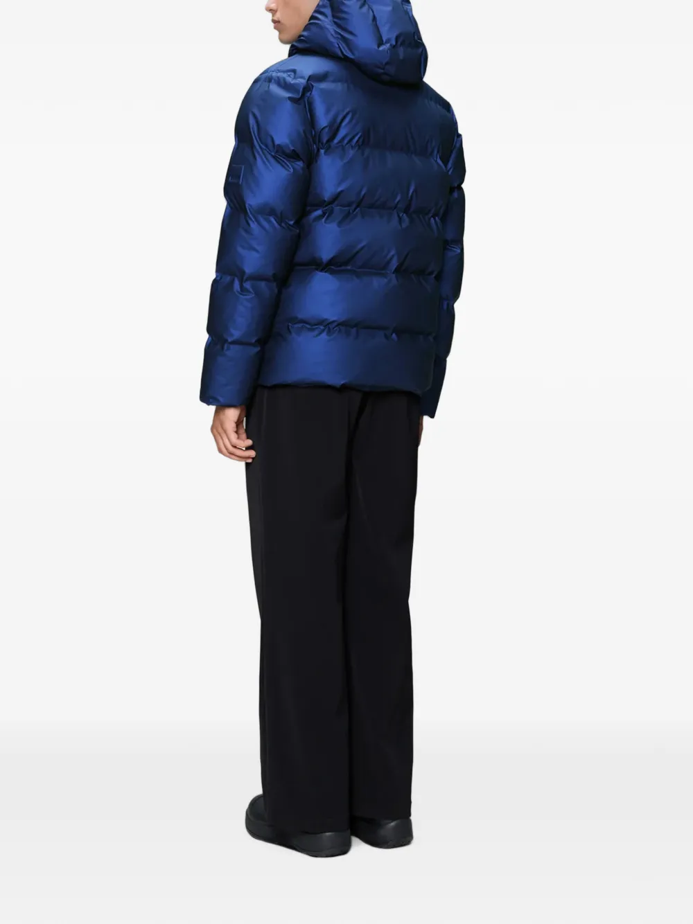Rains Gevoerd jack met capuchon Blauw