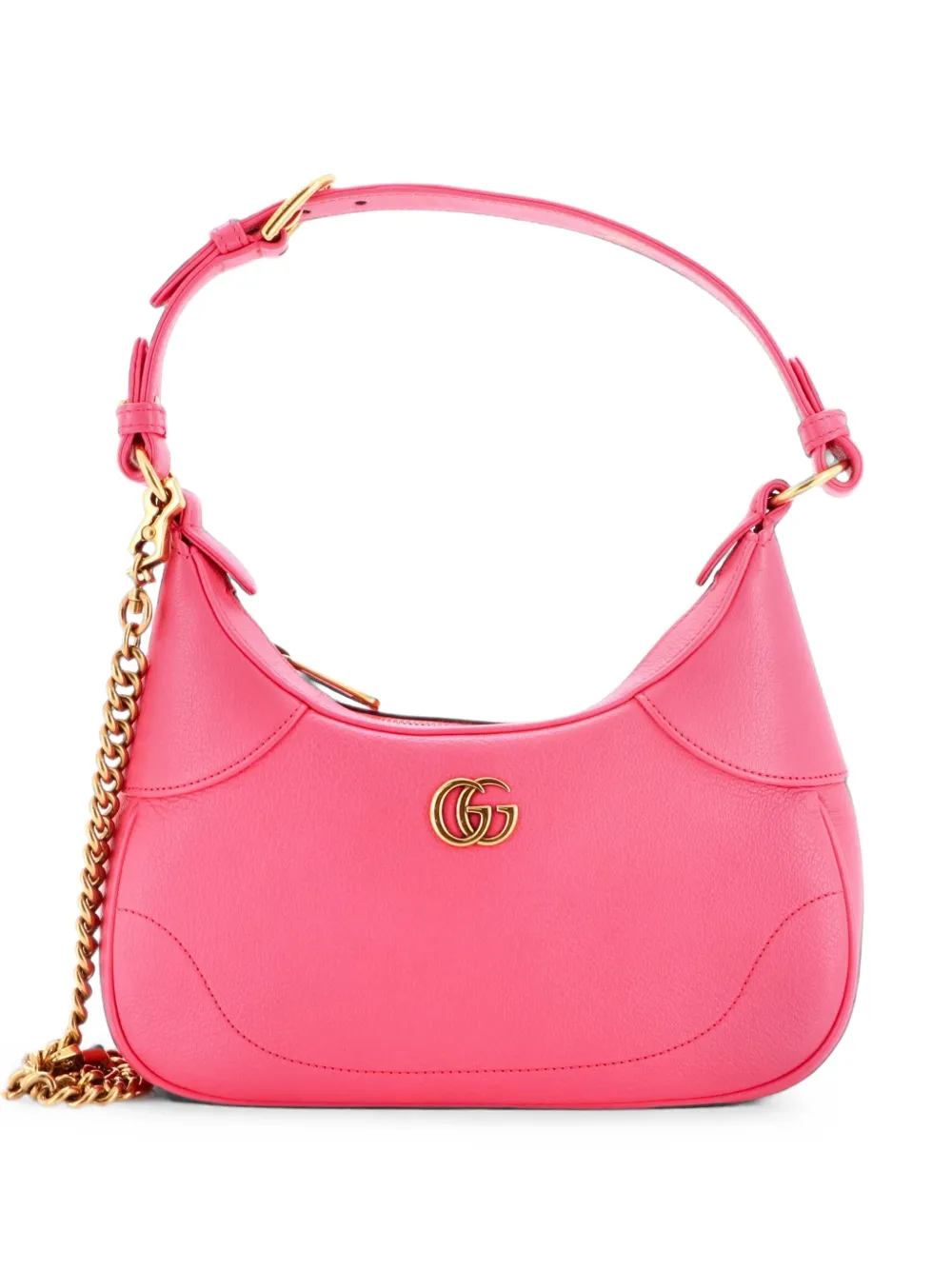 Gucci Pre-Owned Aphrodite Zip Shoulder Bag Leather Small hobo bag - Rosa