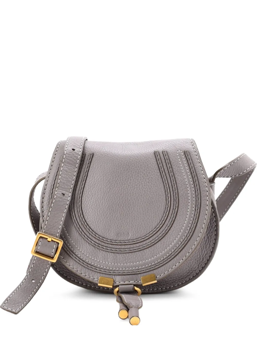 Chloé Pre-Owned Marcie Leather Small crossbody bag - Grigio