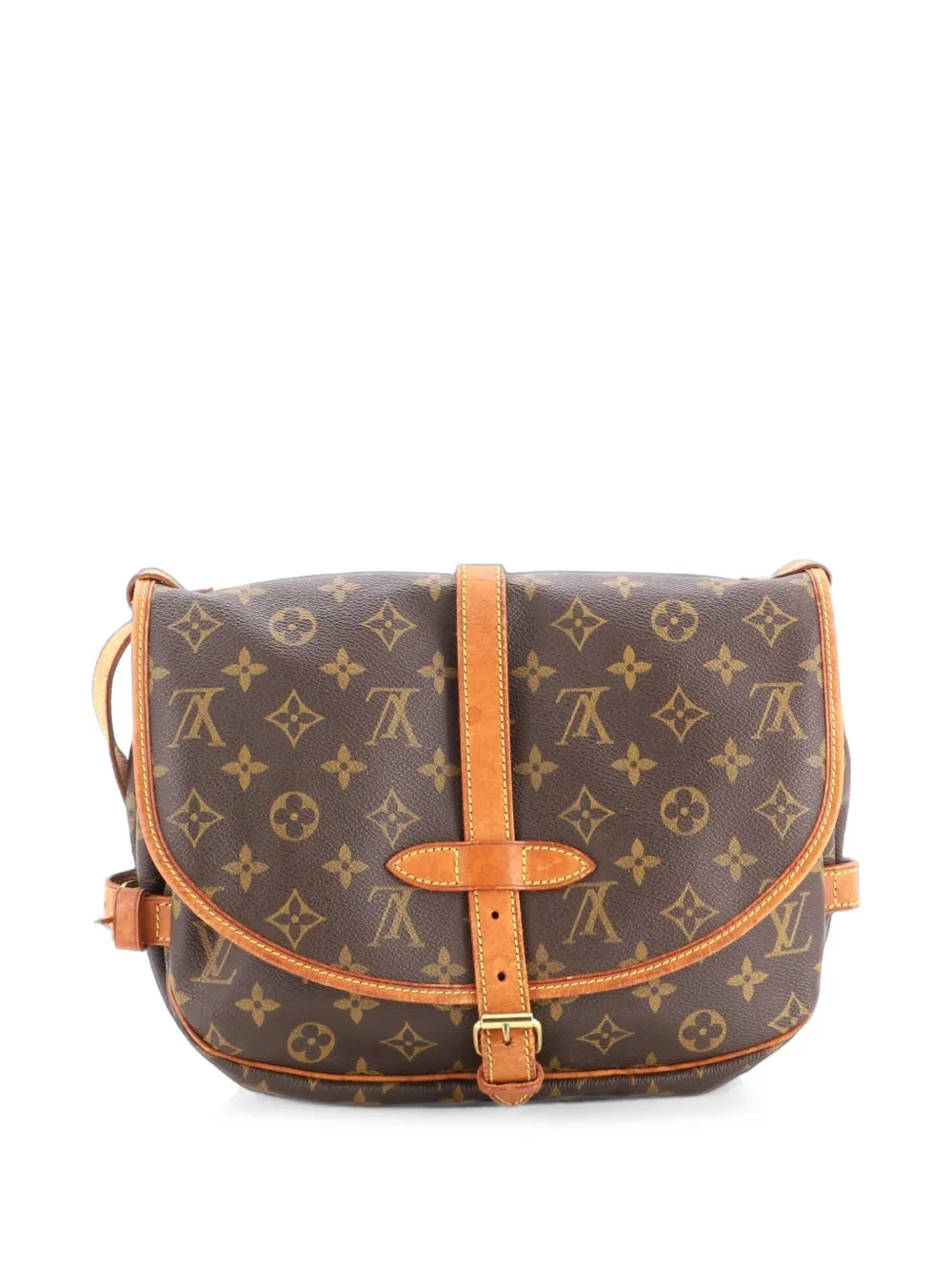 Louis Vuitton Pre-Owned Saumur Monogram Canvas BB Umhängetasche - Braun