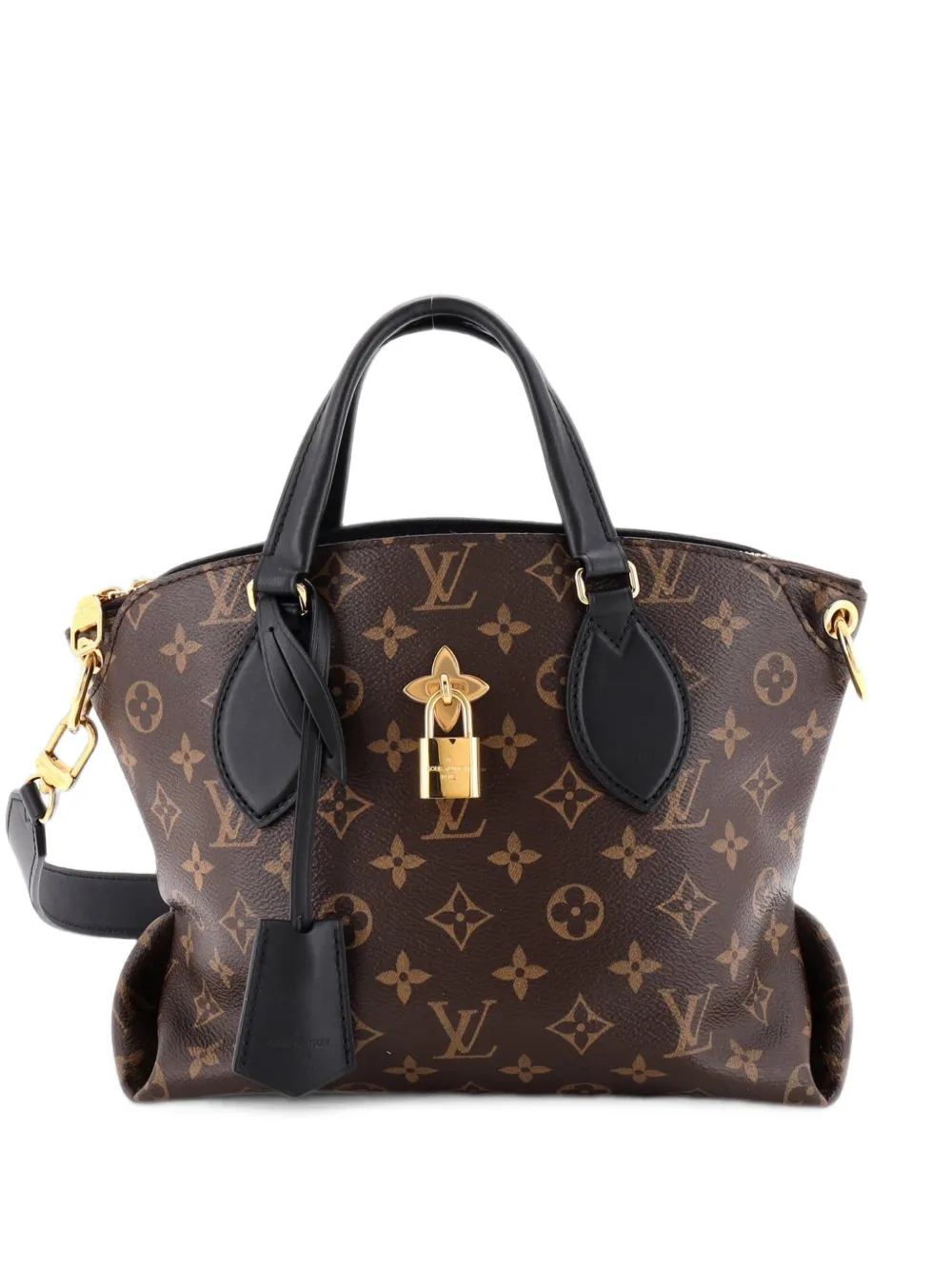Louis Vuitton Pre-Owned Flower Zipped Monogram Canvas PM tote bag - Nero