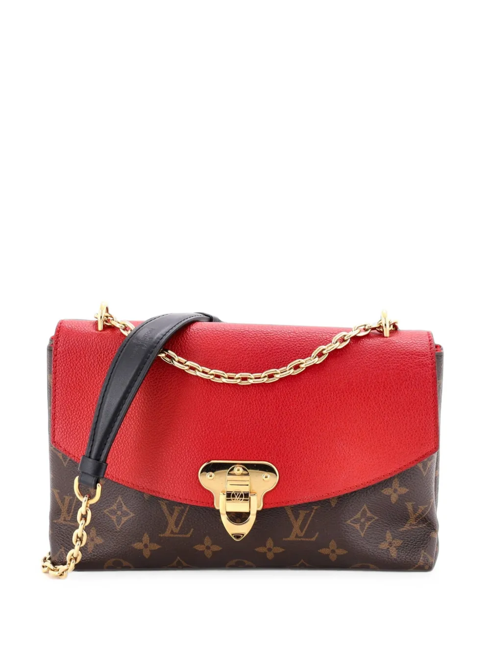 Louis Vuitton Pre-Owned Borsa a mano Saint Placide in pelle e tela con monogramma - Rosso